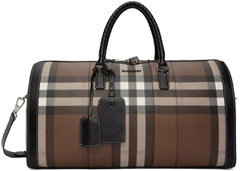 burberry brown duffle bag|burberry shield duffle bag.